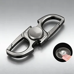 Fingertip Spinner Toy Desktop Stress Relief Anti-Anxiety Toy Metal Fidget Toy Ketchain Bottle Opener EDC Adult Kids Gift