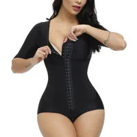 Body adelgazante sin costuras para mujer, moldeador de cuerpo de una pieza con patrón de encaje, entrenador de cintura con cremallera, corsé elevador de glúteos