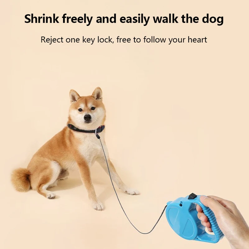 Retractable Pet Dog Leash Hiking Walking Automatic Extending Lead Small Medium Dogs Supplies Tangle-Free Pet Walking Leash