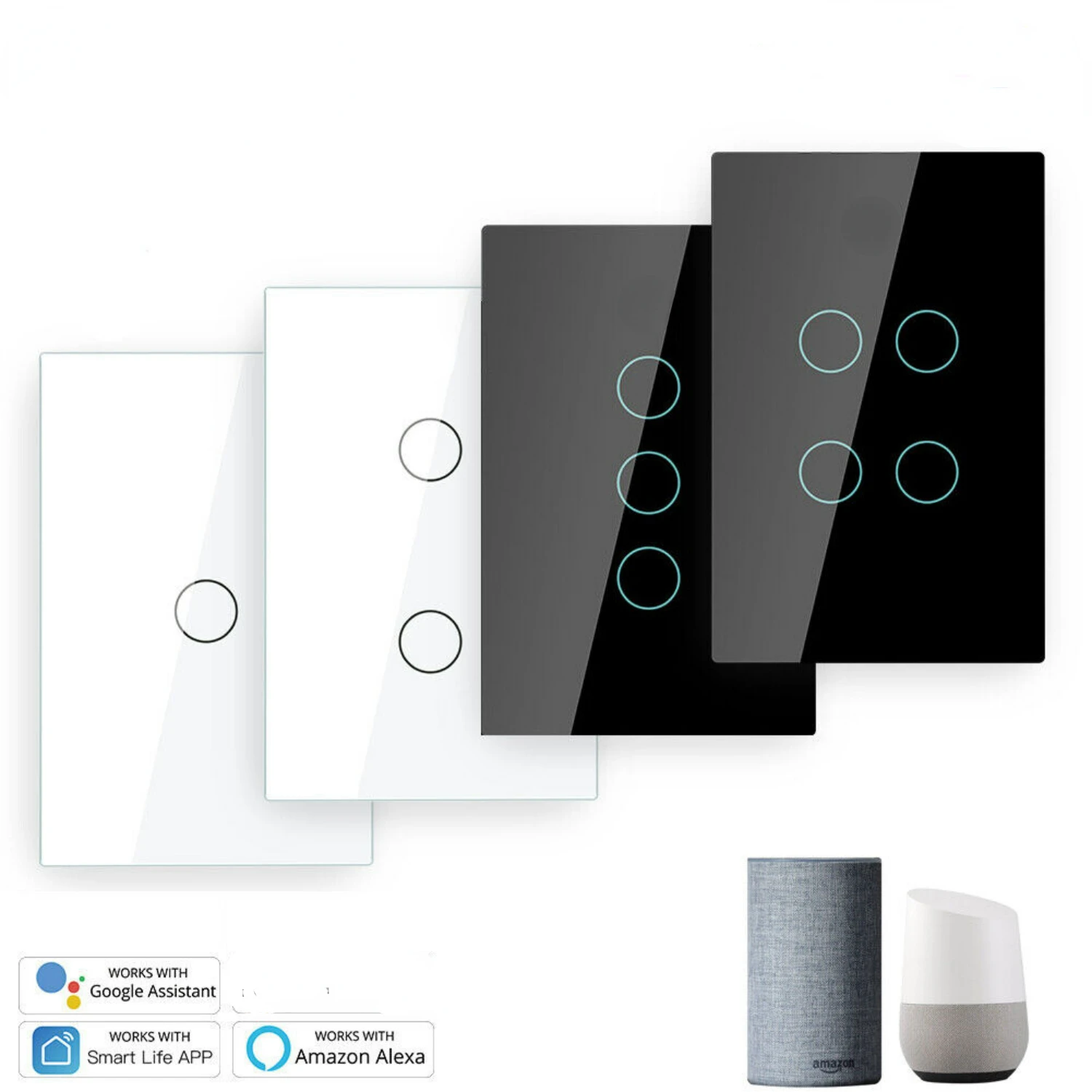 

Elevate Your Home's Aesthetic with Stylish Modern Smart Glass WiFi RF Touch Panel Light Switch from Ern Homes - Effortless Home