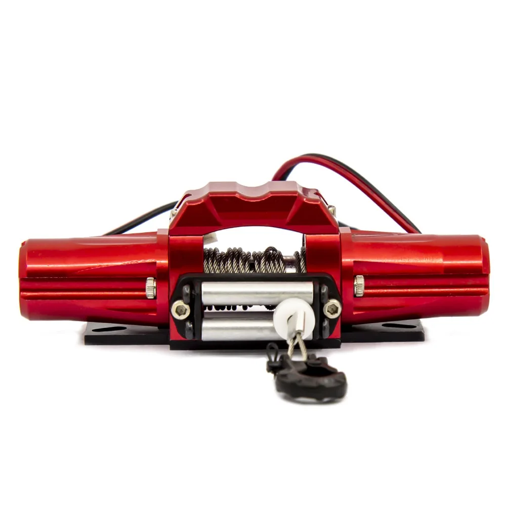【CYBER MONDAY】Double Motor Metal Simulated Winch for 1/10 RC Crawler Car D90 SCX10 TRX4 KM2 Parts Accessories