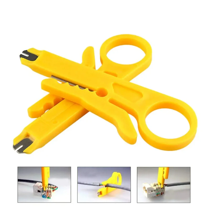 

Cable Stripping Wire Cutter Crimping Tool Multi Stripper Knife Crimper Pliers Mini Portable Decrustation Electrical Straight