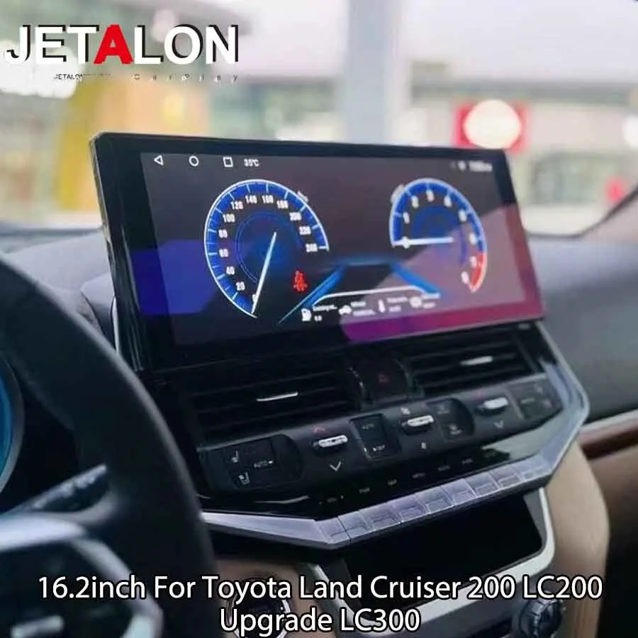 16.2'' For Toyota Land Cruiser 200 LC200 Upgrade LC300 Navigation Carplay Multimedia Video Player Android Head Unit Car Radio