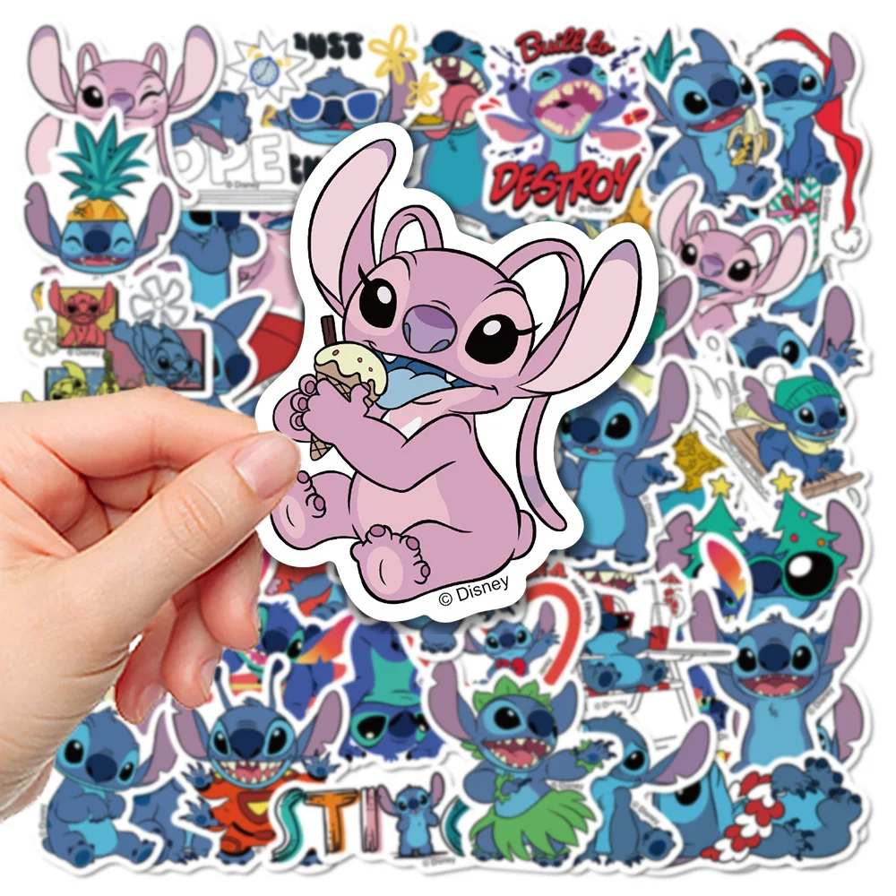 10/30/50pcs Disney Cute Anime Stitch Graffiti Stickers Lilo Stitch Decals Decoration Laptop Scrapbook Stationery Sticker Kids To