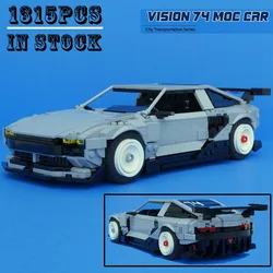 New Supercar Racing Car MOC Building Blocks 1:16 scale Vision 74 Technology Bricks DIY Assembly Model Creative Display Toys Gift