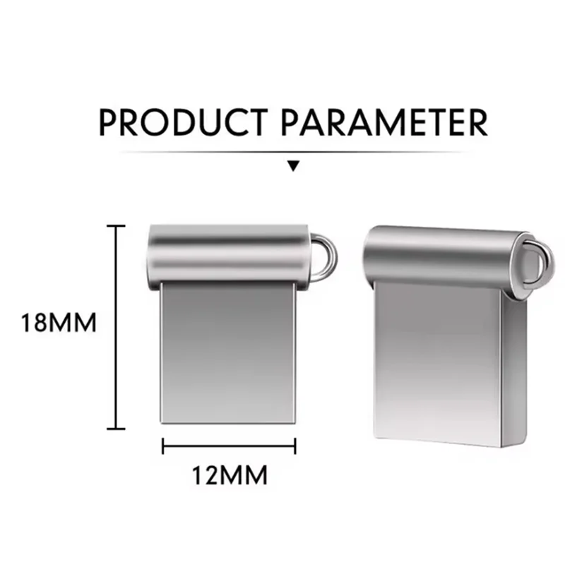 محرك فلاش USB معدني صغير جدًا جديد، محرك أقراص 128 جيجا بايت، عصا ذاكرة عالية السرعة USB2.0
