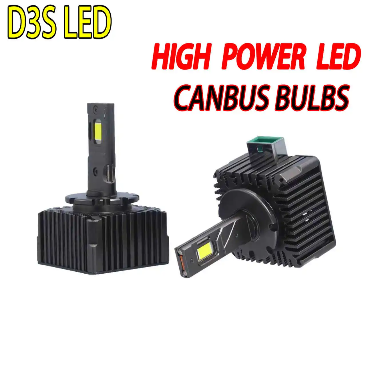 

1Pair D3S LED Headlight Canbus D3R Auto Bulbs Two-sided LED Lights replace Car Lamp HID XENON BULB 6000K6000K 12V 24V