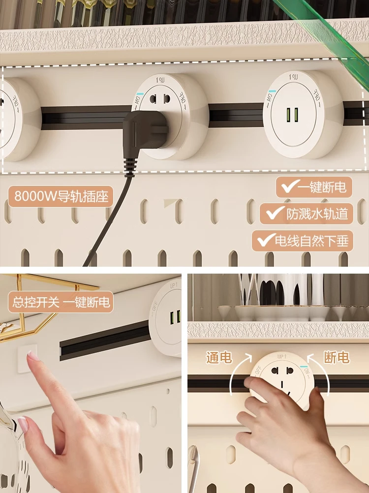 Dining table, dining side cabinet, chair combination, multi-functional foldable retractable household small apartment