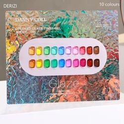 Translucent Glaze Gel Nail Pudding Jelly Soak Off Led Uv Gel Polish Set Summer Ice Through Gel Varnish For Manicure Nail Art