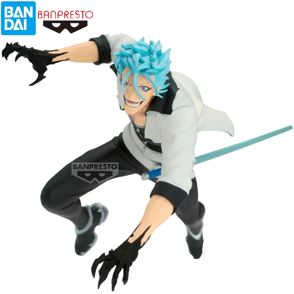 Original BANDAI Banpresto BLEACH Vibration Stars Grimmjow Jaegerjaques 17cm Doll Collectible Anime Figure Model Toy