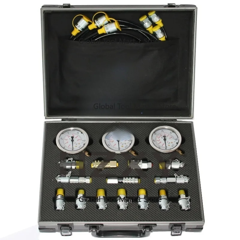 

pe-iqiUniversal Pressure Gauge Measuring Instruments Testing Tool E-xcavator Hydraulic Pressure Test Kit X-ZTK-60MC