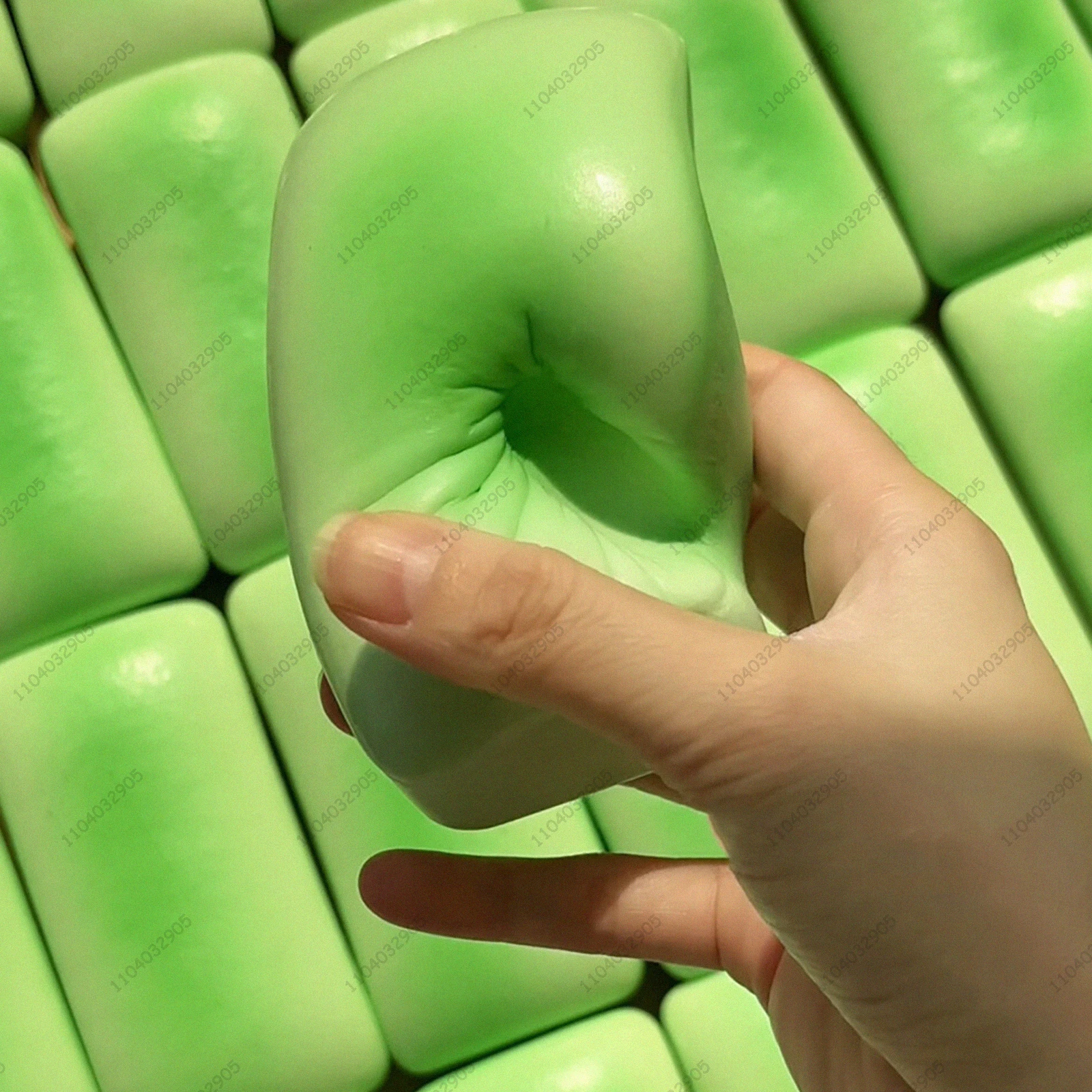 جاردينيا كعكة الأرز الأخضر بطيئة الارتفاع اسفنجي لزجة وناعمة ASMR تململ لعبة تصميم الكعكة الطراز القديم للهدايا المضادة للإجهاد #3