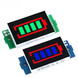 Single 3.7V Lithium Battery Capacity Indicator Module 4.2V Display 1-8S 1S/2S/3S/4S Electric Vehicle Battery Power Tester Li-ion