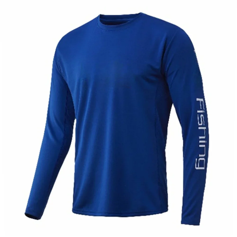 Men Fishing Shirts Long Sleeve Fishing Dress Men Performance Tops Wear Upf 50 Sun Jersey Quick Dry Breathable