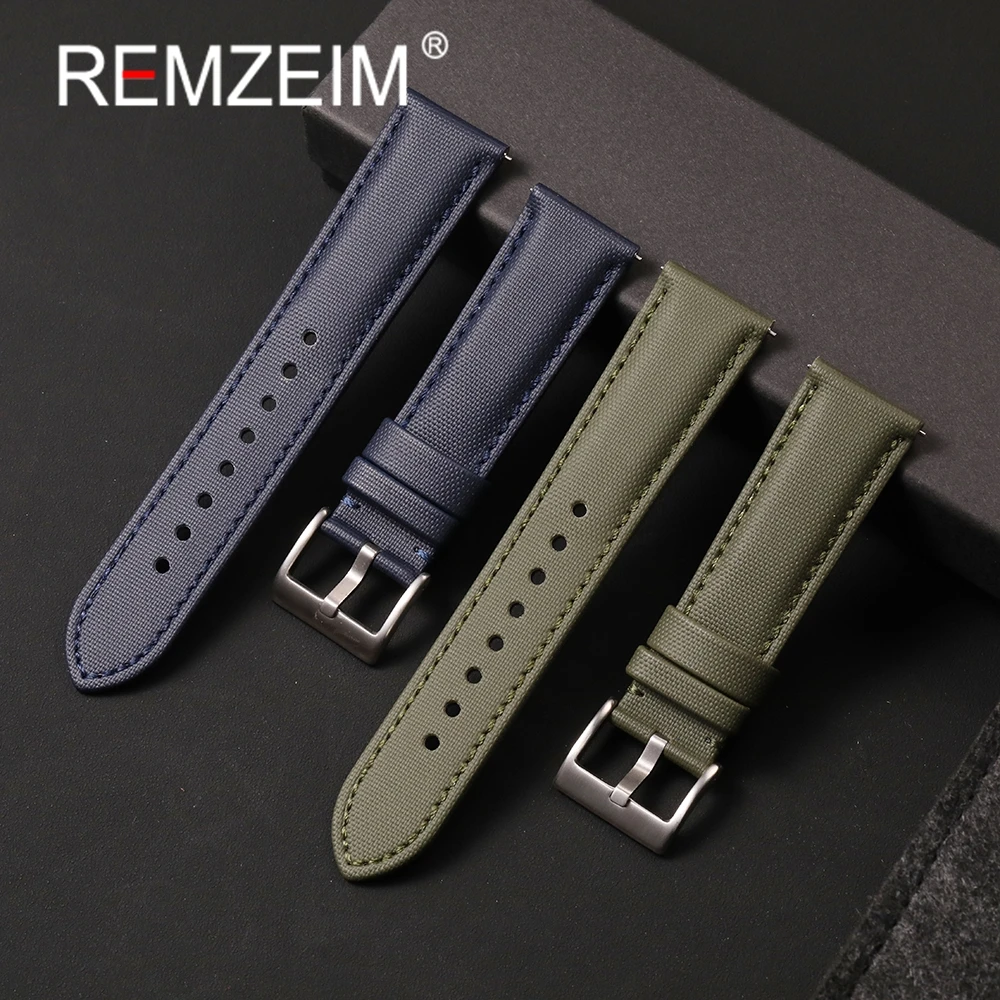 20 мм 22 мм нейлоновые ремешки из парусной ткани, высококачественный ремешок для часов, быстросъемный браслет для часов, мужской и женский спортивный браслет