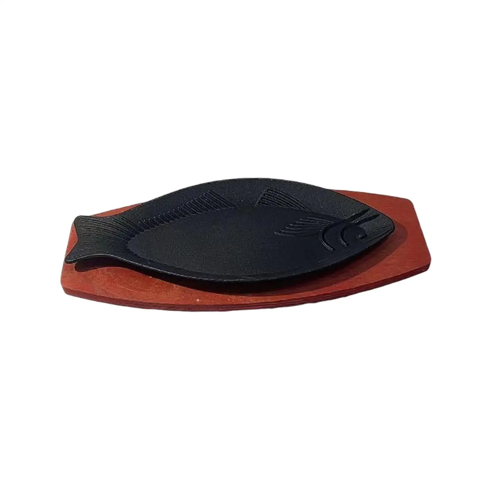 Fish Shaped Grilling Pan ,Grilling Griddle Plate Baking Tools ,Cast steak Plate for Family ,Gatherings ,kitchen Restaurants BBQ
