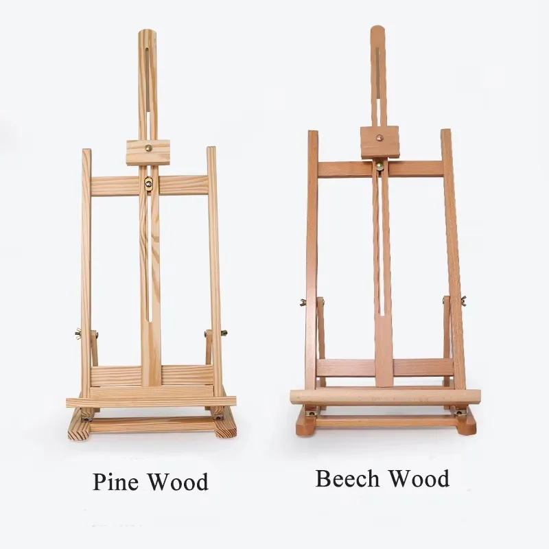 Children's home education goals adjustable wooden drawing board easel