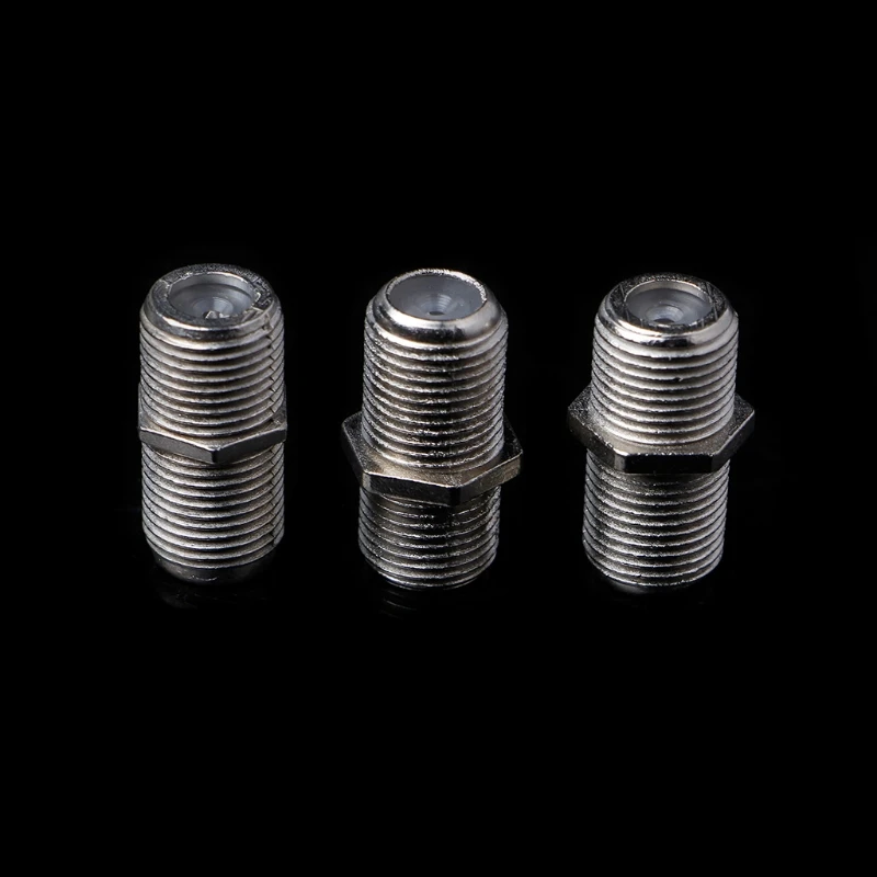 10 Pcs Joiner Barrels Connector F Plug Coupler Adaptor 4 for Sky for HD