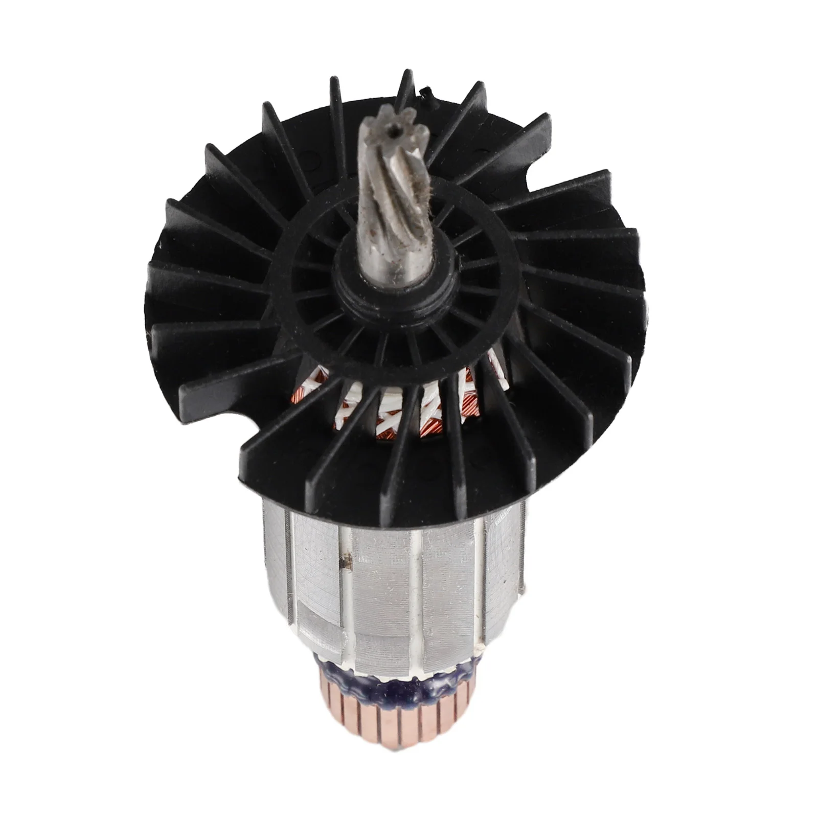 For 2-26 DFR 7 Teeth Rotor Armature Rotor Black+Silver Color Copper Wire Material Easy Installation Replacement Part