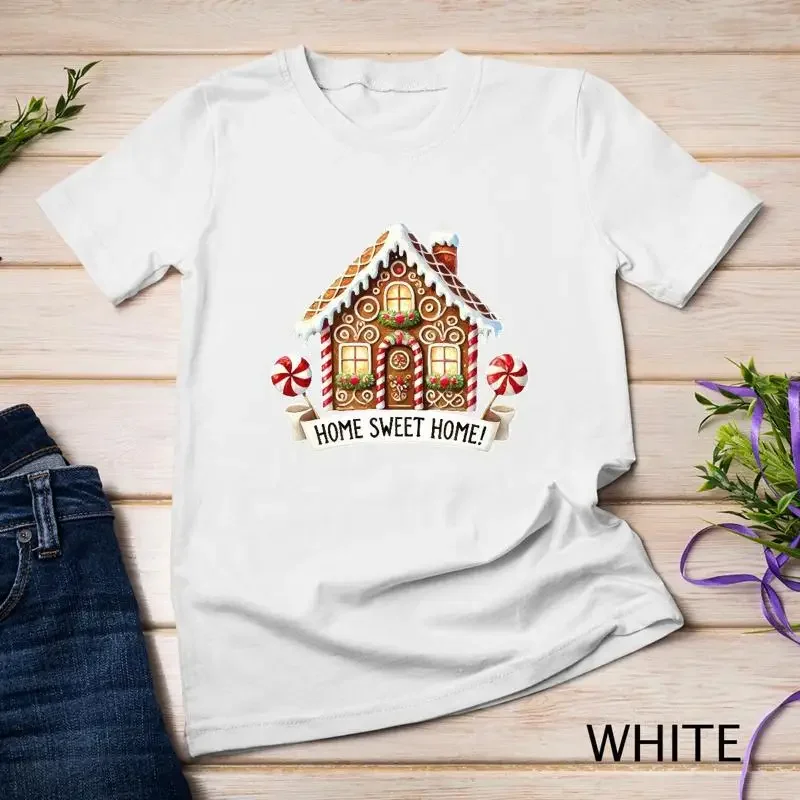 Christmas gingerbread house ornament 2 Funny Christmas Shirt Unisex T shirt