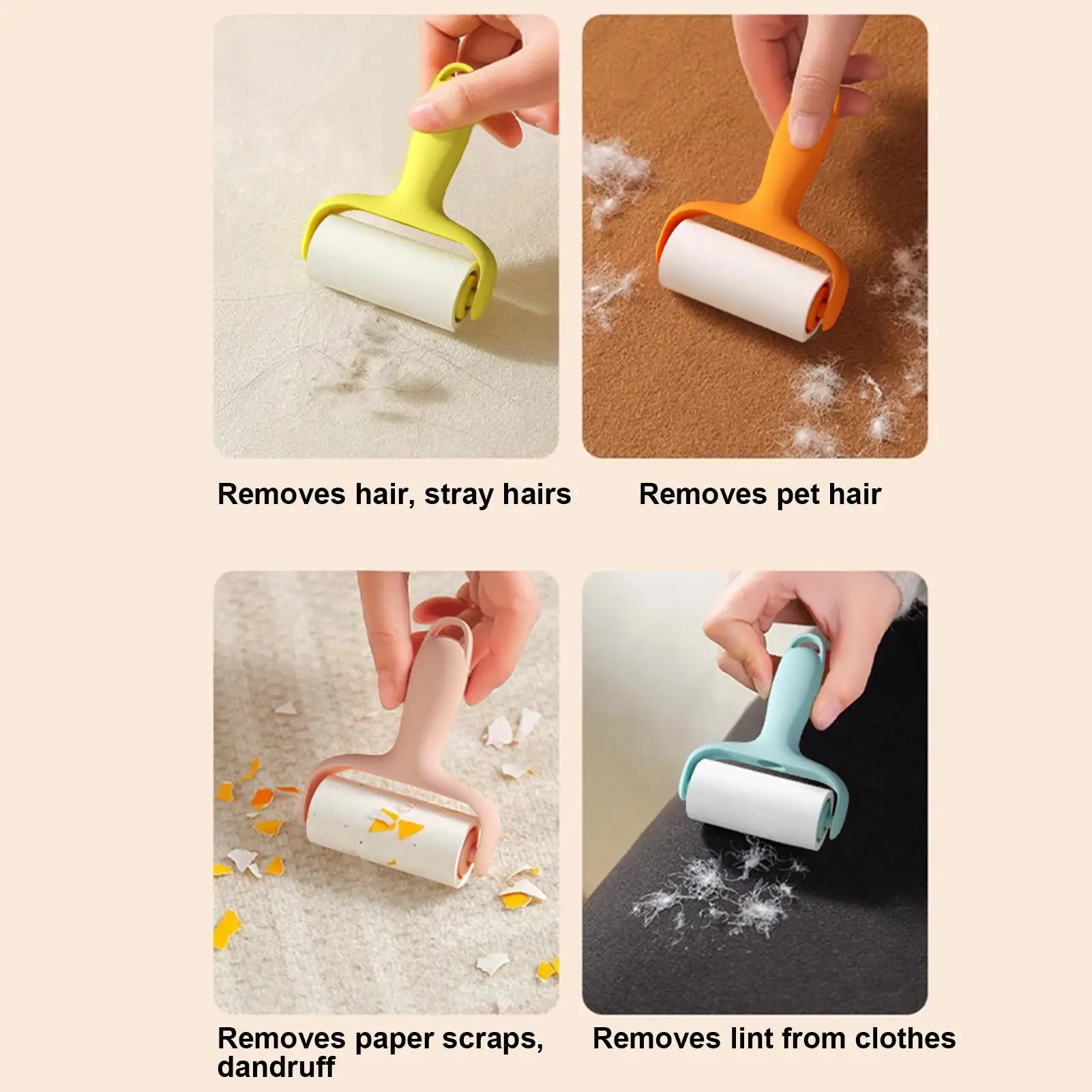 

Mini Lint Roller Portable Adhesive Dog Cat Fuzz Removal Tool Extra Sticky Lint Rollers For Pet Hair For Couch Upholstery Carpet