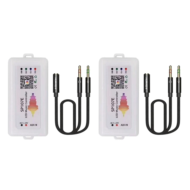 

LJL-2X WIFI RGB SP107E Pixel IC SPI Music Bluetooth Controller For WS2812 SK6812 SK9822 RGBW APA102 LPD8806 Strip DC5-24V