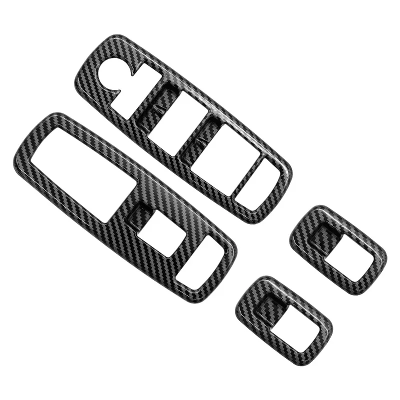 

Carbon Fiber Black Window Control Lift Trim Switch Panel Cover Trim for Dodge Charger 2016+/ Chrysler 300 2015-2021 ABS Parts