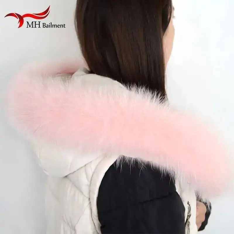 Real Fox Fur Collar Natural Fur Scarf Winter Women Scarves Female Fur Collar Shawl Long Warm Genuine Fashion Fur Scarf