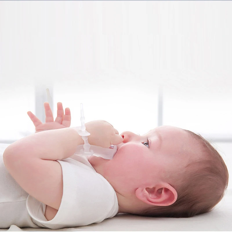 Chupete de silicona no tóxico para bebés y niños, protector de dedos para dejar de chupar el pulgar, banda para la muñeca