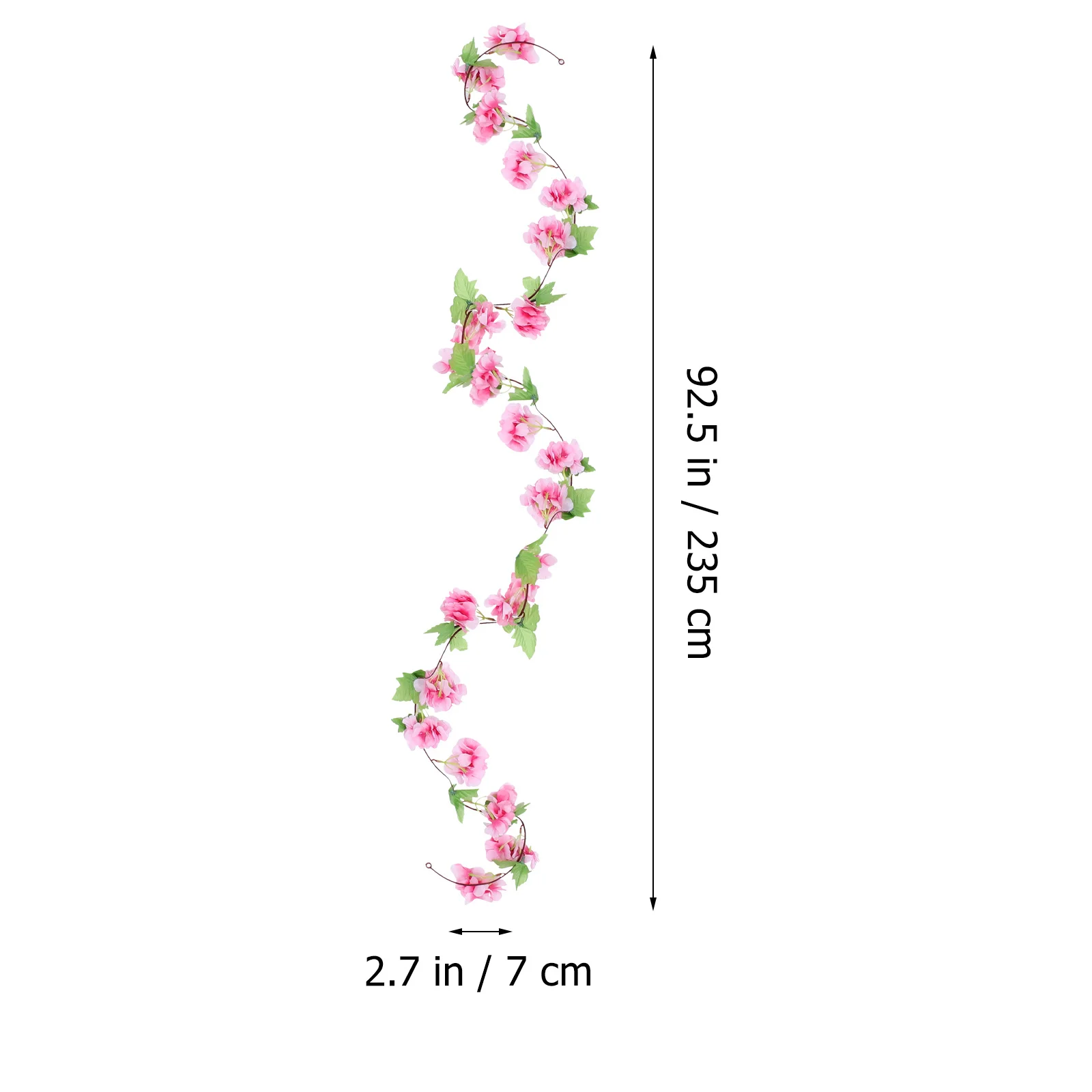 

2pcs Cherry Blossom Vine Fake Flower Vines For Wedding Party Wall Decor Hanging Artificial Flower Garland Decoration Simulated