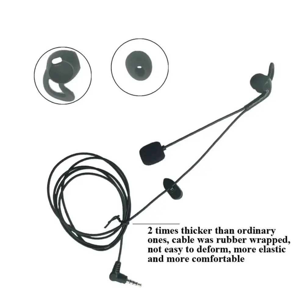 3.5mm Plug Referee Intercom Headset Judger Use Football Referee Referee Earphone Black In Ear Interphone Headphone V6 V6C V4 V4C