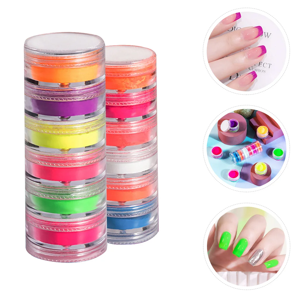 12色キャンディカラーネイルパウダー、アクリル顔料ダスト、UVジェルマニキュア、装飾用ボディフェイスヘアフェスティバルネイルパウダー