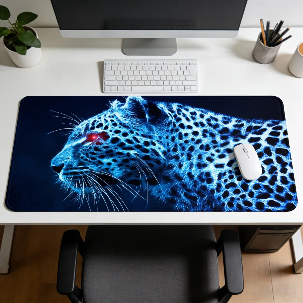 

Коврик для мыши Ice Leopard Realism, резиновый, нескользящий, для игровых мышей, механических клавиатур, компьютерных столов, офиса и игр