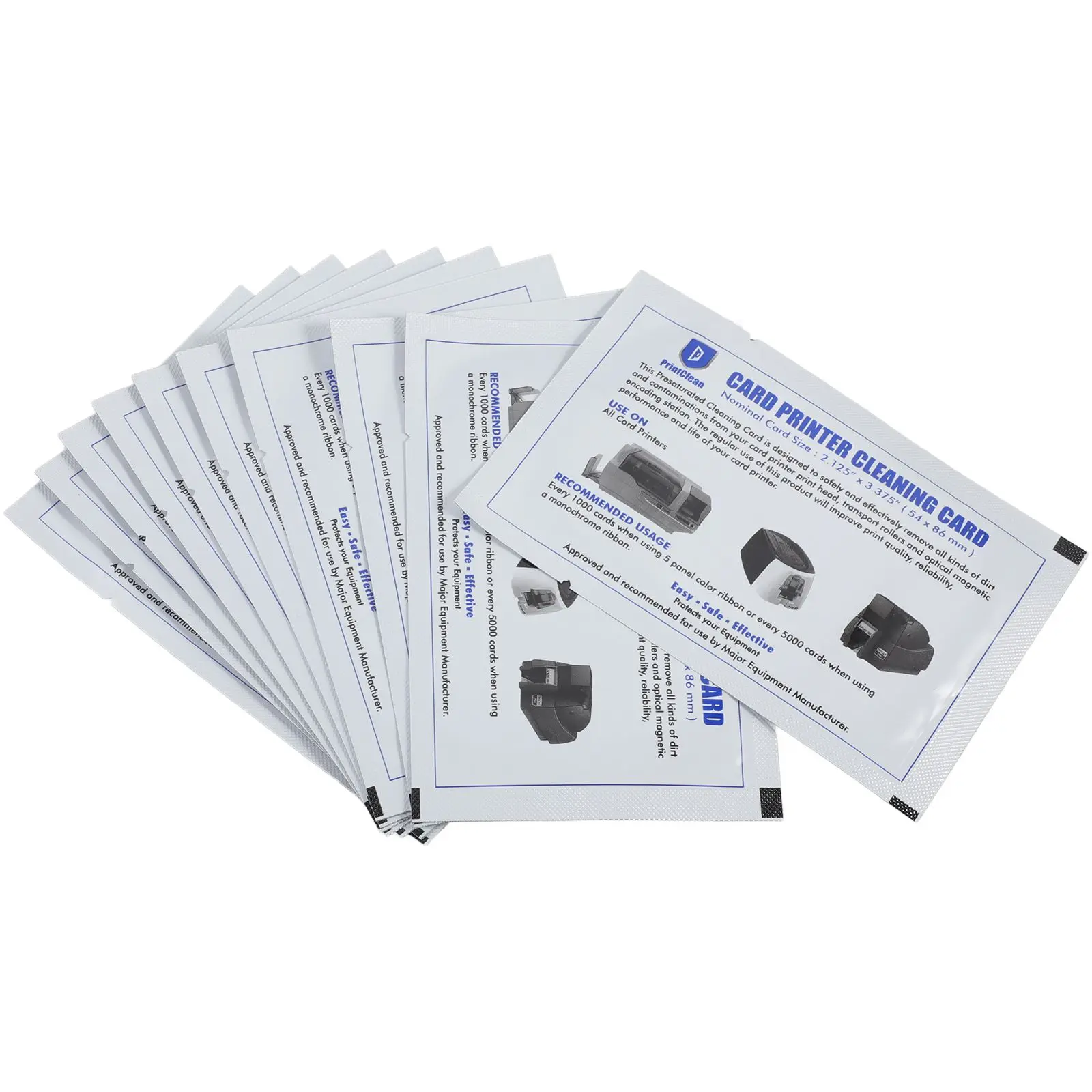 10 Pcs Cleaning Card Credit Cards Reader Terminal Cleaner Slot ATM Machine Tools Pvc Travel Reusable