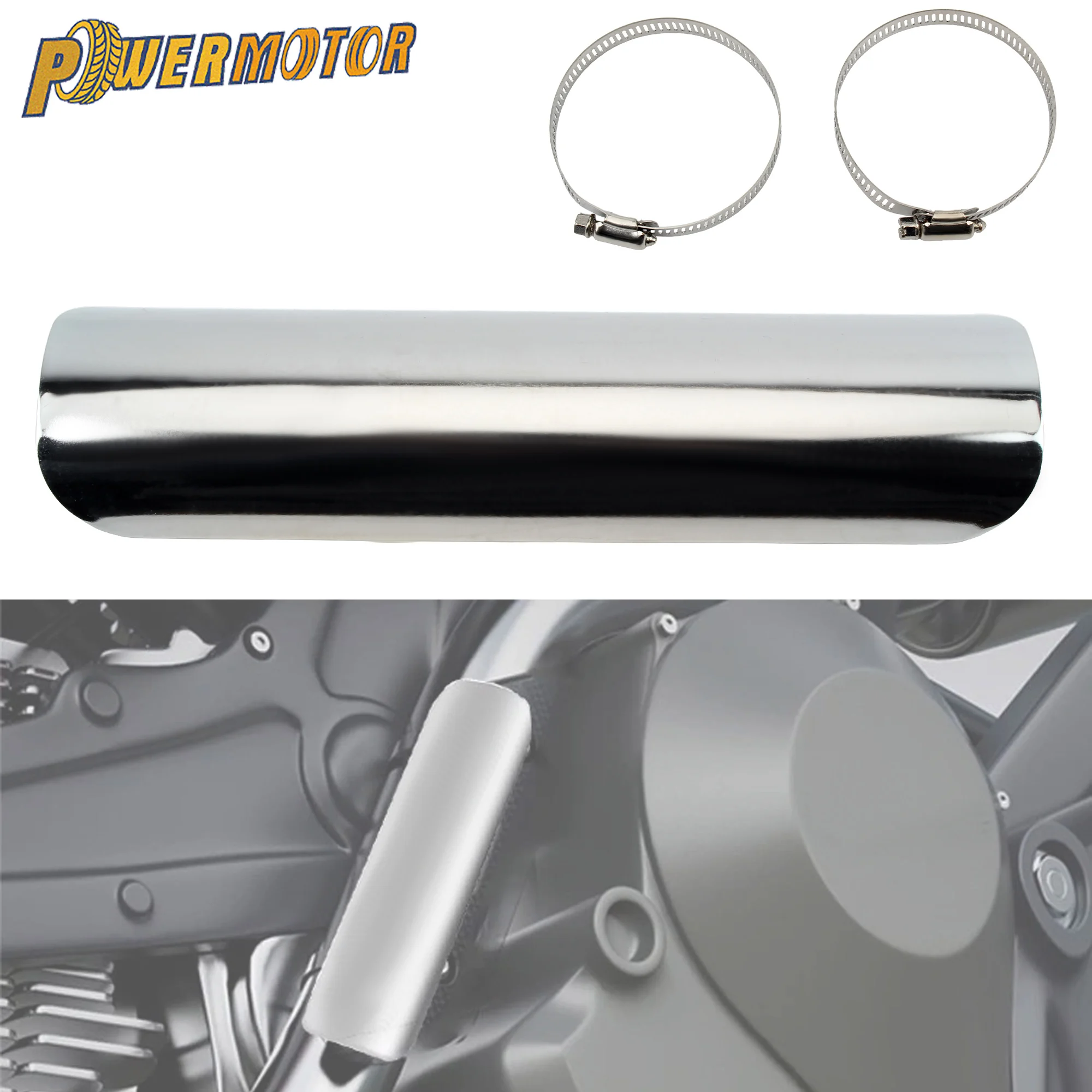 

Universal Motorcycle Exhaust Pipe Heat Shield For Harley Honda Yamaha Muffler Staight Protector Guard Moto Modified Accessories