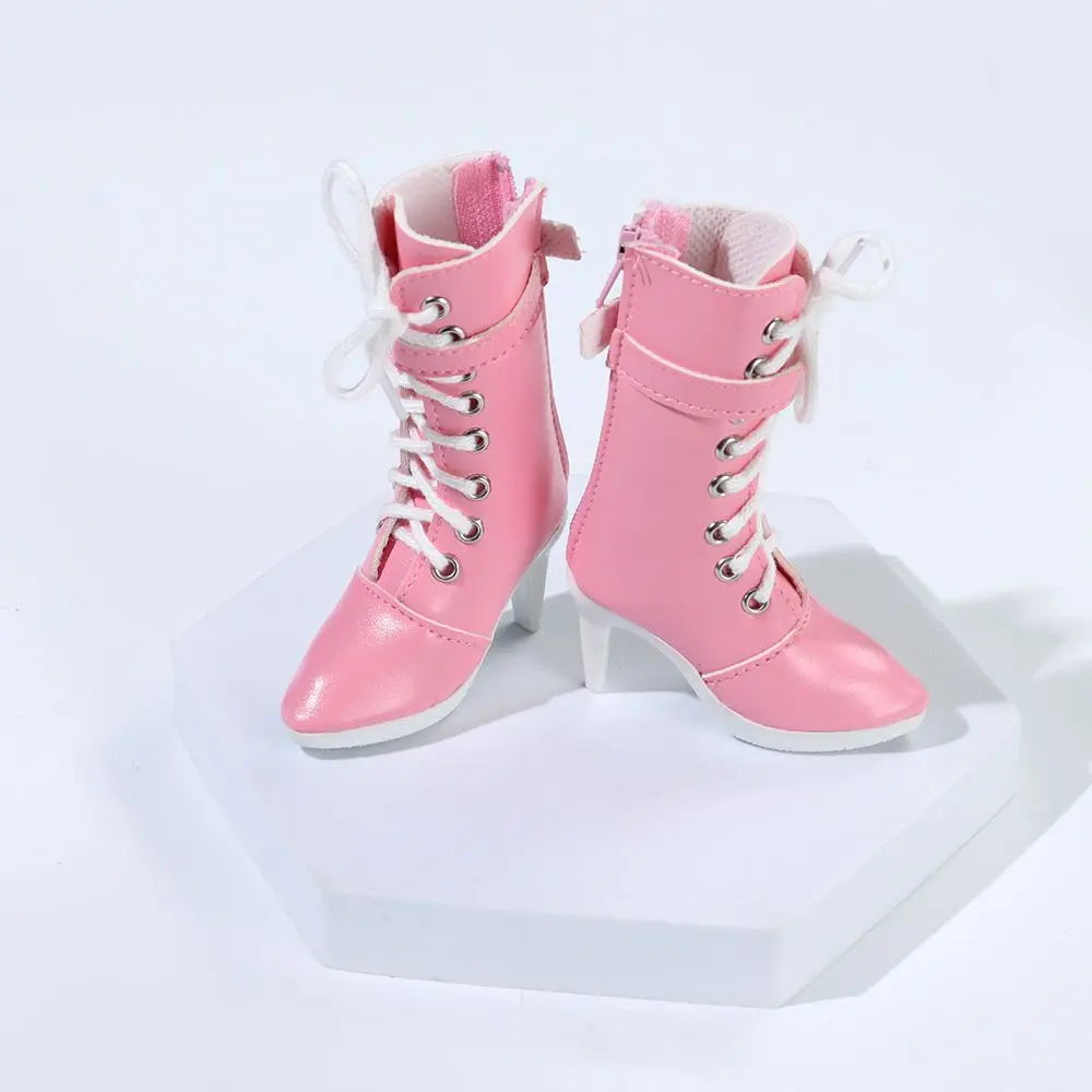 PU Leather 5 Styles 7.8CM  Wearing 60cm  Boots Play House Accessories Differents Color Fabric Shoes