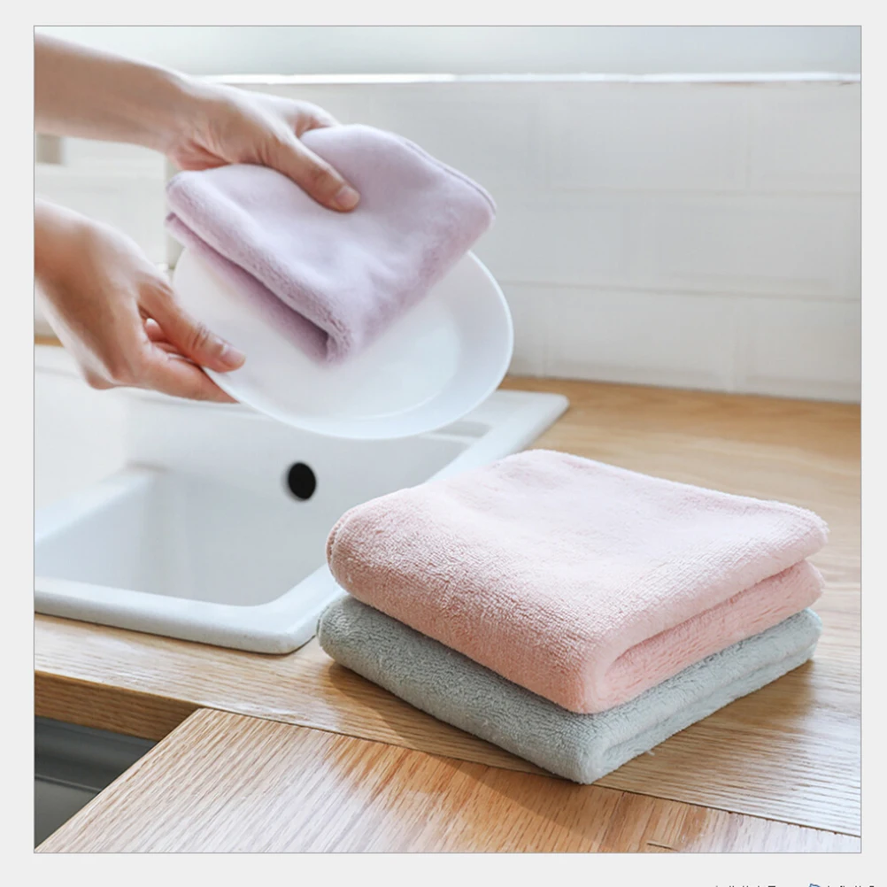 

3Pcs Water Absorption Cleaning Cloth Microfiber Towel Lint Free Stain Removal for Home Furniture Window Door Surface
