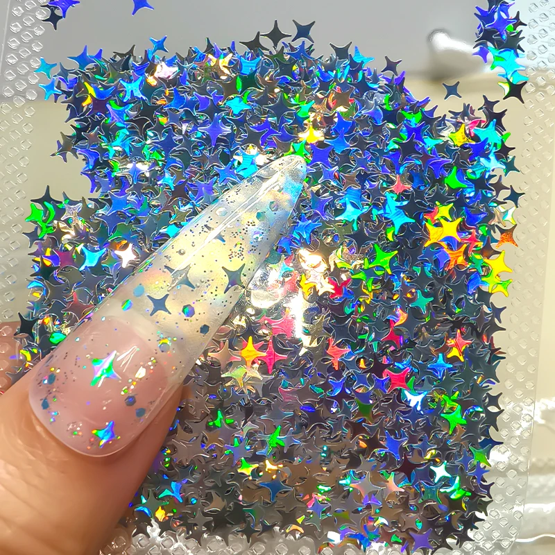 

2g Holographic Nail Art Glitter Laser Star Butterfly Sequins Flakes AB Paillette DIY Nail Art Decorations Slices Accessories