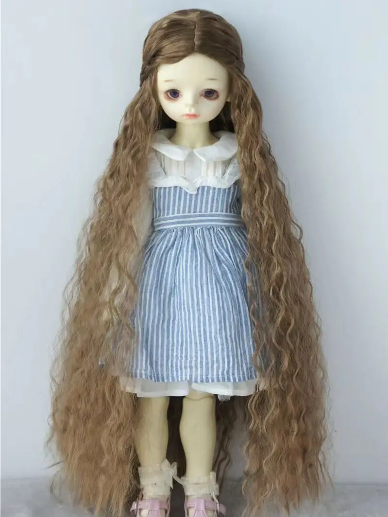 

Long Wigs1/6 1/4 1/3 Long Wave Synthetic Mohair BJD Wig YOSD MSD SD Size 6-7inch 7-8inch 8-9inch Doll Wig Cheap Doll Accessories