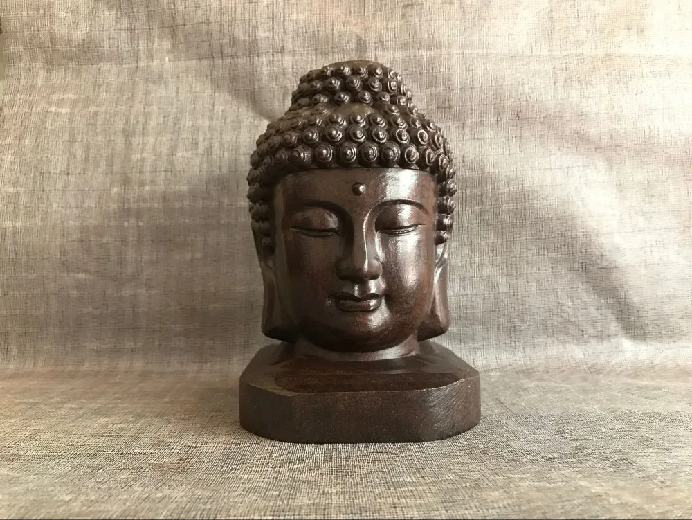 Special Offer--2020 HOME Buddhism Spiritual protection Bless family # Retro Handmade wood carving Buddha statue--
