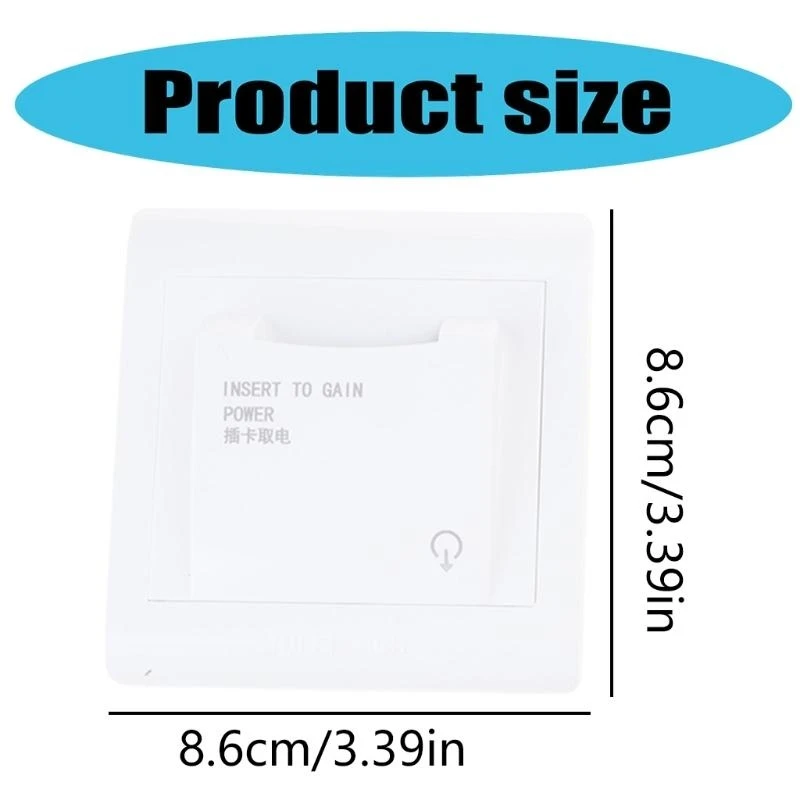 Type-86 Insert Magnetic Card Switches for Energy-saving Insert Key with 3 Cards Office Building Hotel Apartment Switches