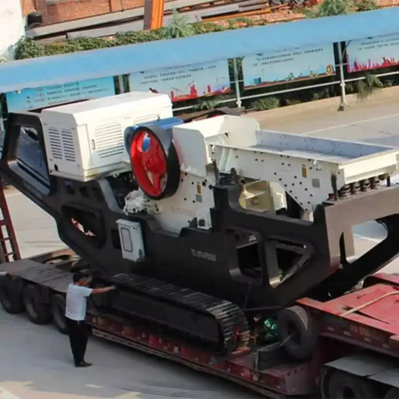 CE Certified Mobile Stone Crusher Manganese Ore Track Type Jaw Crusher Plan Manufacturer