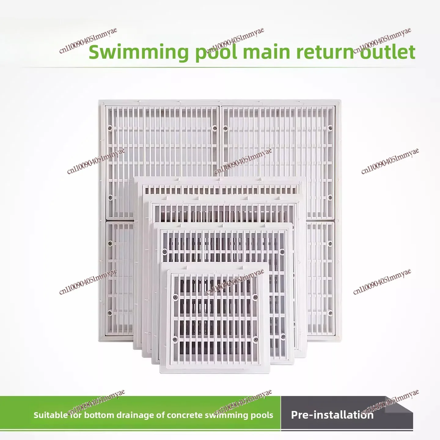 Swimming pool floor drain drain grille return port accessories drain