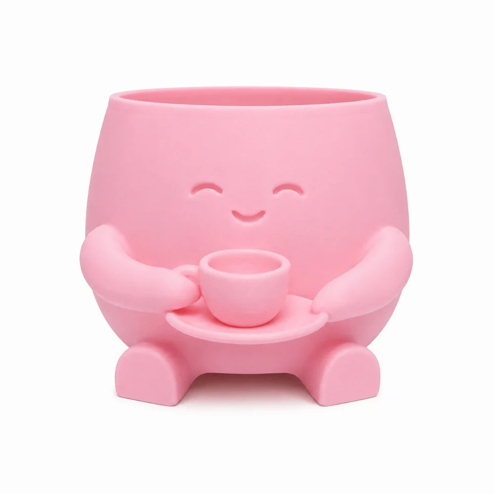 Unique Mini Size Plant Pot Stylish Design 3D Printed Head Planter Holder Ornaments Desktop Decoration Indoor Use