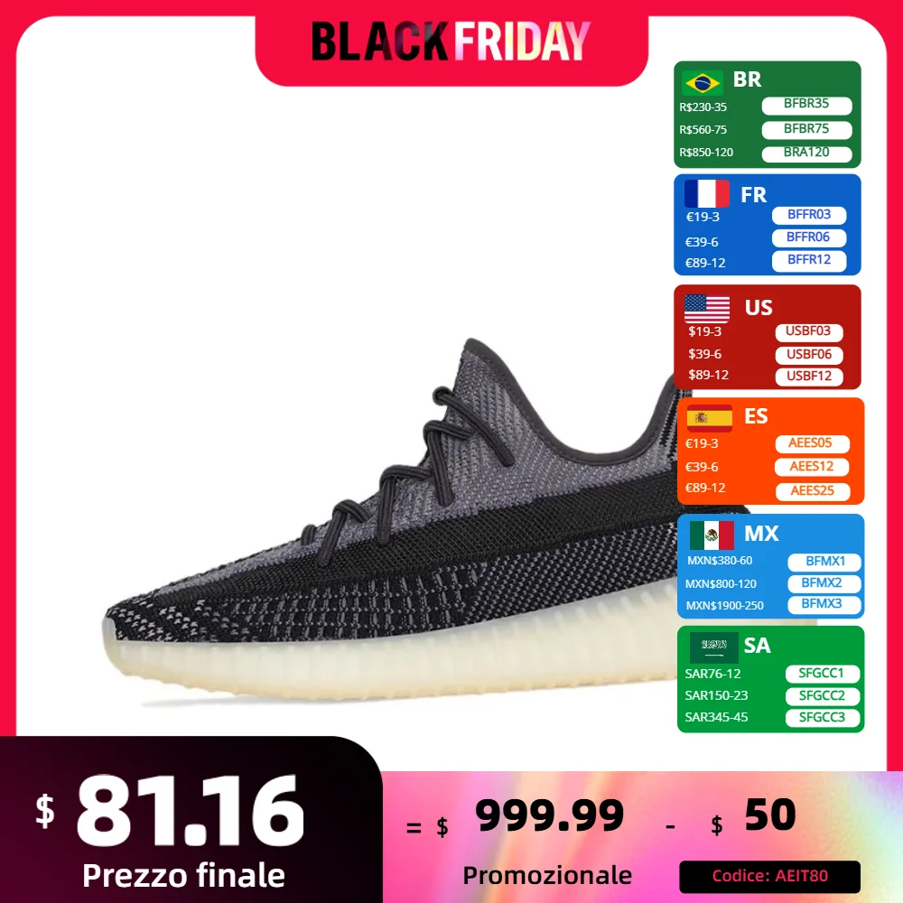 Adidas New Yeezy Boost 350 V2 Men and Women sneakers Breathable fashion casual shoes Cushioning and wear resistance Black&Brown