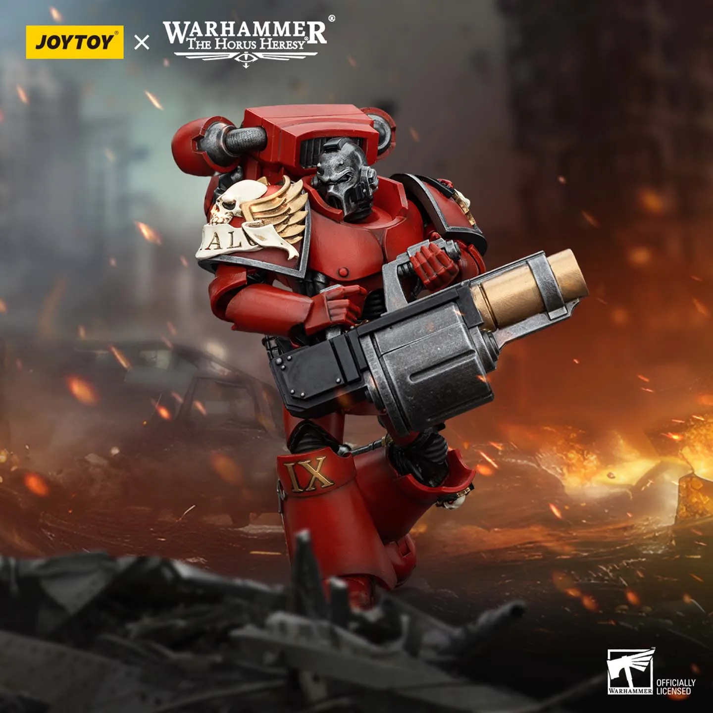 

JOYTOY Dark Source Warhammer Horus Rebellion Holy Blood Angel JT00362 Angel Tears Team with Grenade Launcher Elm Model 1:18 Toy