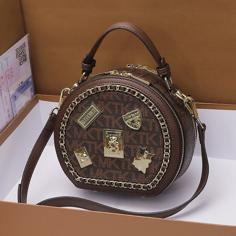 

Stylish Leather Messenger Bag For Women Luxury Brand Famous Designer Popular Classic Elegant Handbag Ladies Use