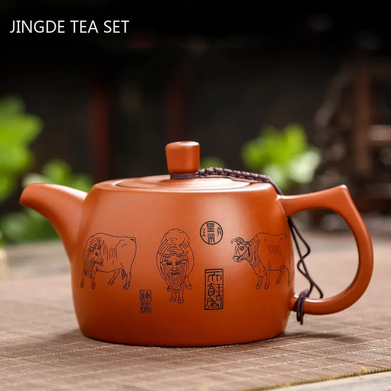 

Master Handmade Yixing Purple Clay Tea Pot Tradition Dahongpao Filter Beauty Kettle Chinese Zisha Tea Set Household Drinkware