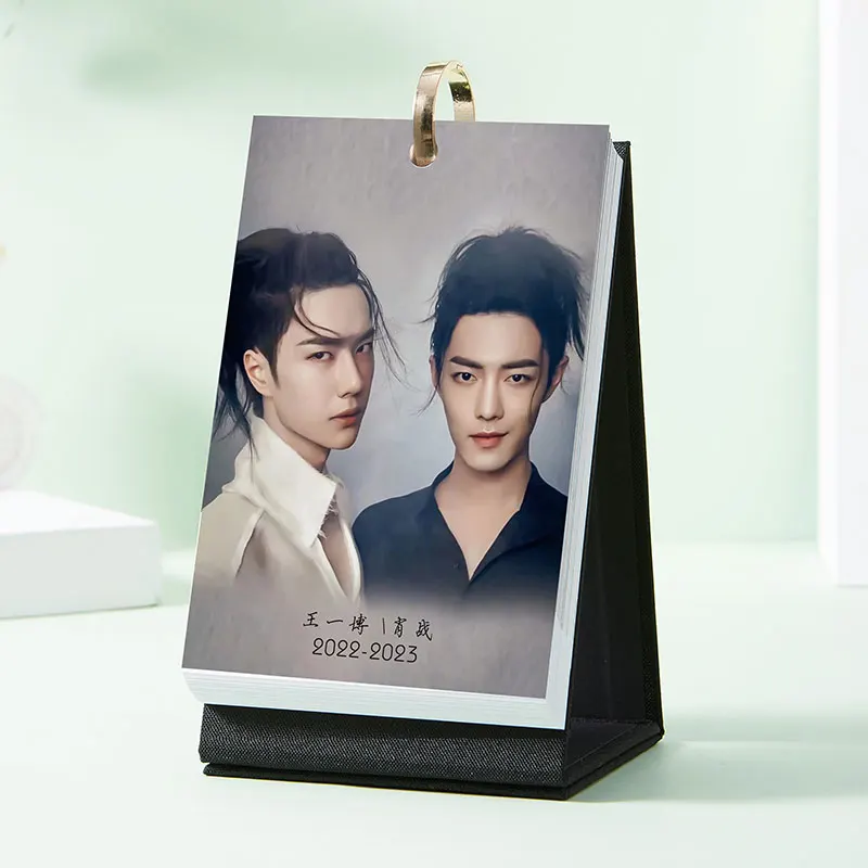 

2023.1-2023.12 Year Calendar 2023 Chen Qing Ling Desk Calendar THE UNTAMED Xiao Zhan, Wang Yibo Figure Calendars Desk Around