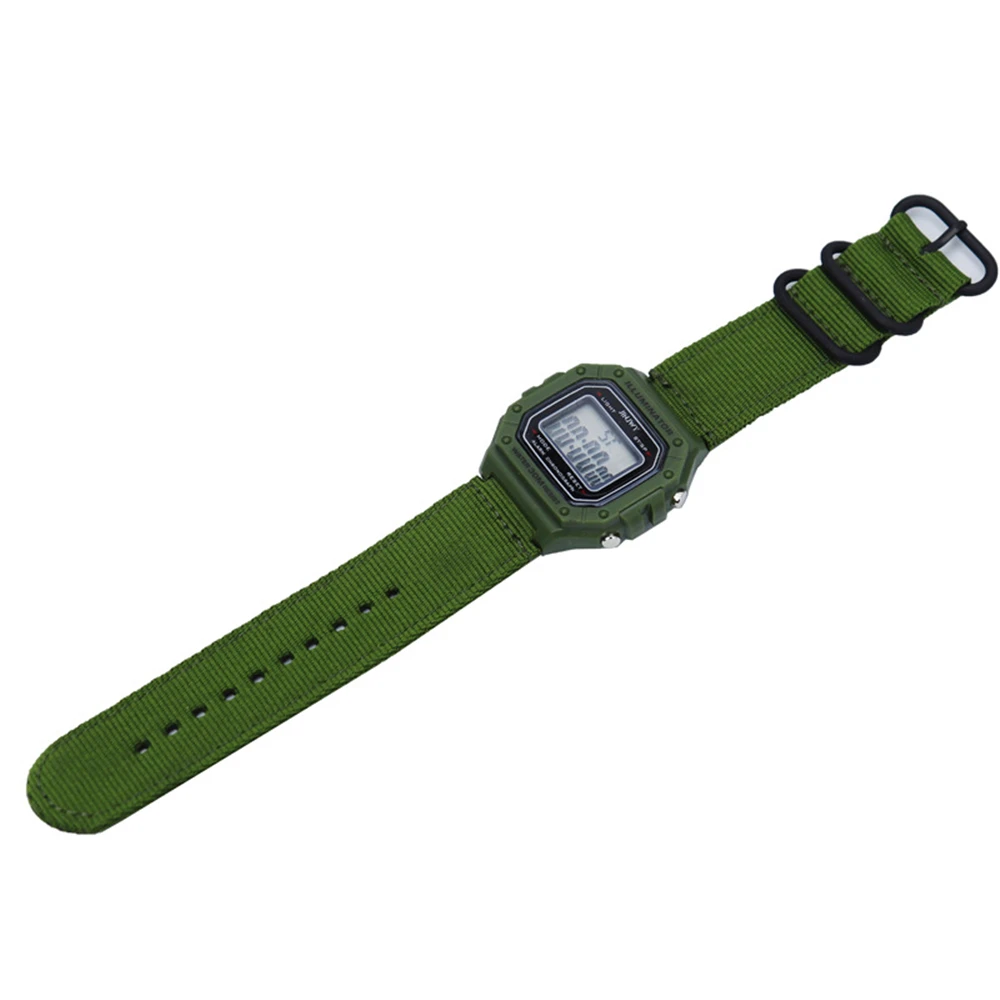 حزام ساعة اليد ل casio W-800H W-S200H W-735H AEQ-110W النايلون مربط الساعة سوار ل Casio W735H W800H WS200H AEQ110W حزام المعصم